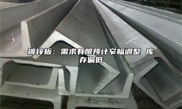 鍍鋅板：需求有限預計窄幅調整 庫存偏低